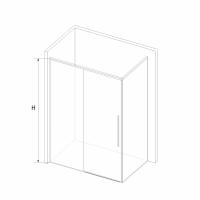 Душевой уголок RGW SV-42-1 (SV-12 + Z-060-2) прямоугольный  130* 90*195 323242139-011 профиль Хром стекло Прозрачное 6 мм RGW