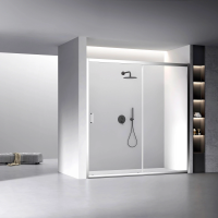 Душевая дверь раздвижная VN60-190-01-C5 1900x1950 Цвет профиля Хром Стекло Прозрачное Veconi