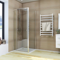 Душевой угол раздвижной прямоугольный RV026-9090-01-C8 900х900х1950 Цвет профиля Хром Стекло Прозрачное Veconi