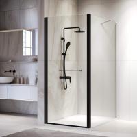 Душевой уголок RGW PA-148B (PA-103B + Z-050-2B + O-104B) прямоугольный   90*100*195 020814890-014 профиль Чёрный стекло Прозрачное 6 мм RGW